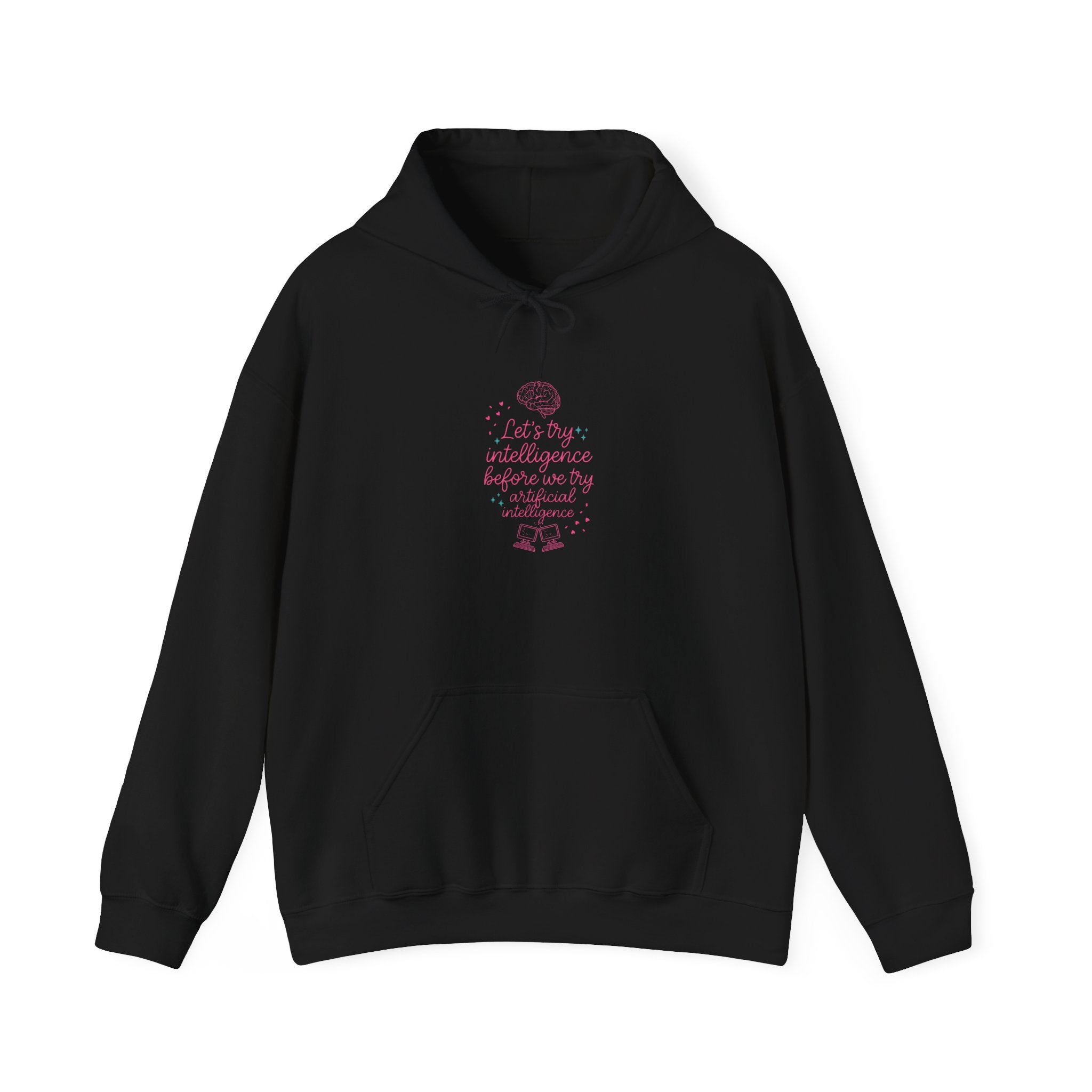 Brainy try intelligence Unisex Heavy Blend™ Hooded Sweatshirt