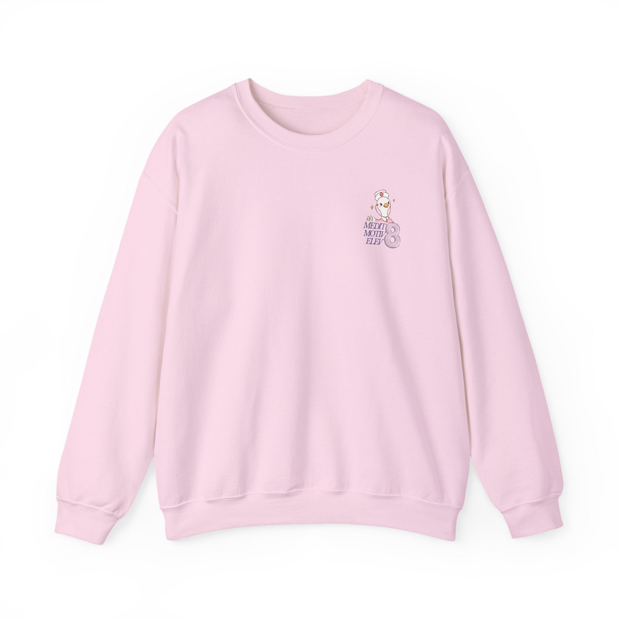Future Nurse Crewneck Sweatshirt — Cute Pink Nurse Duck Design