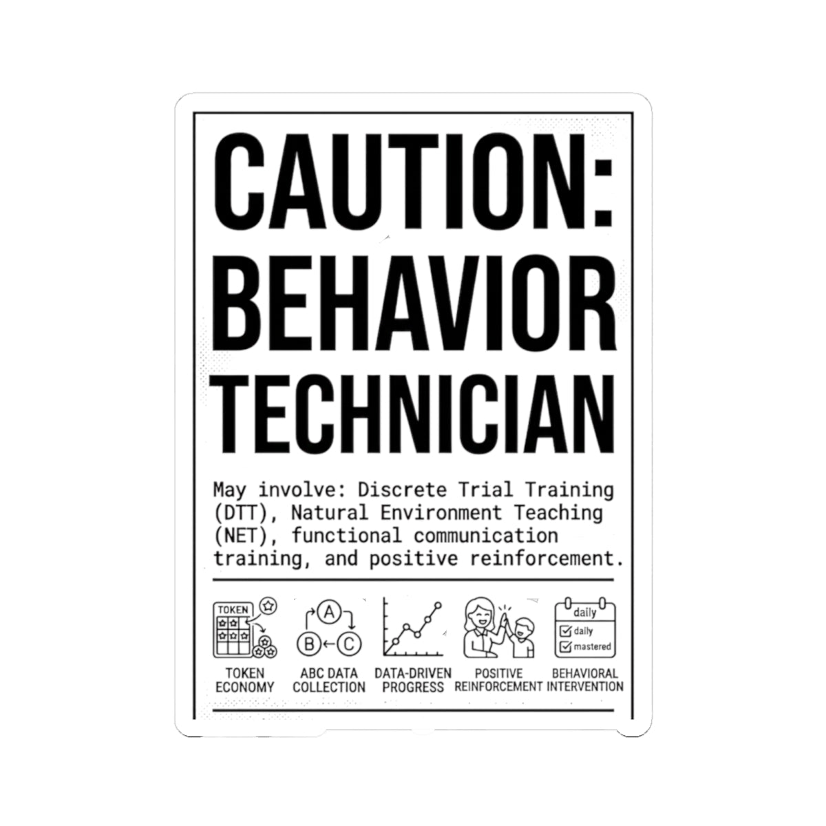 Behavior Technician Sticker | Leo Season Astrology, Bold Sun & Lion Vibe