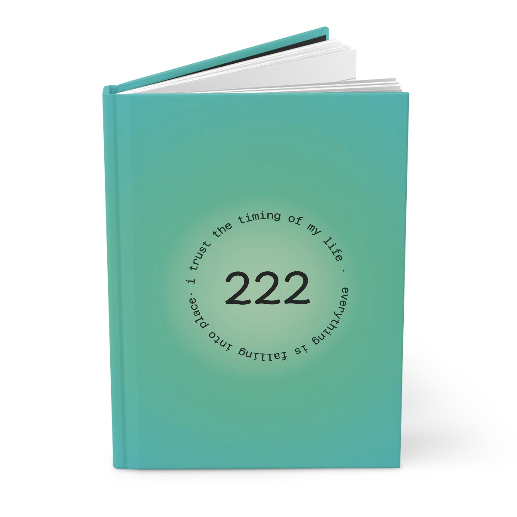 Journal — 222 Angel Number Hardcover Notebook ("222: Everything Is Falling Into Place")