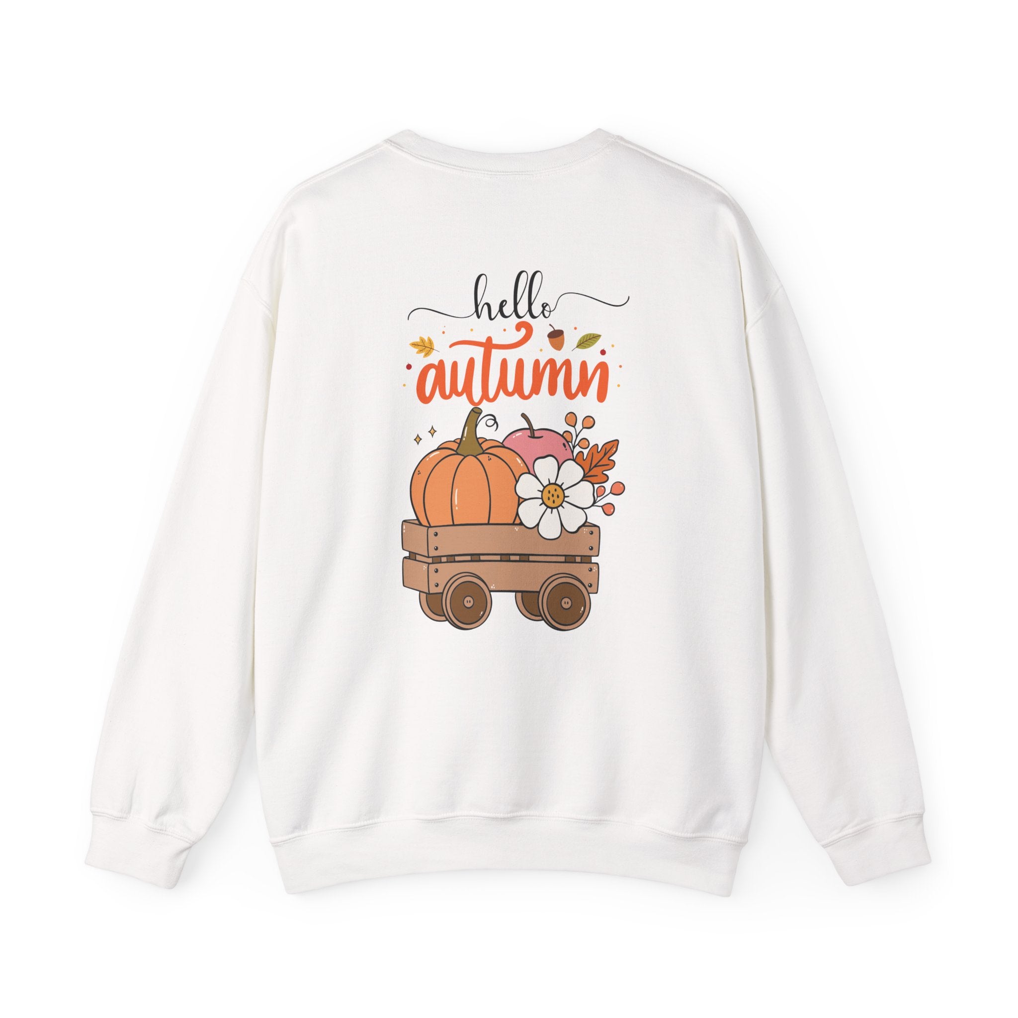 Hello Autumn Sweatshirt — Pumpkin Wagon Fall Crewneck