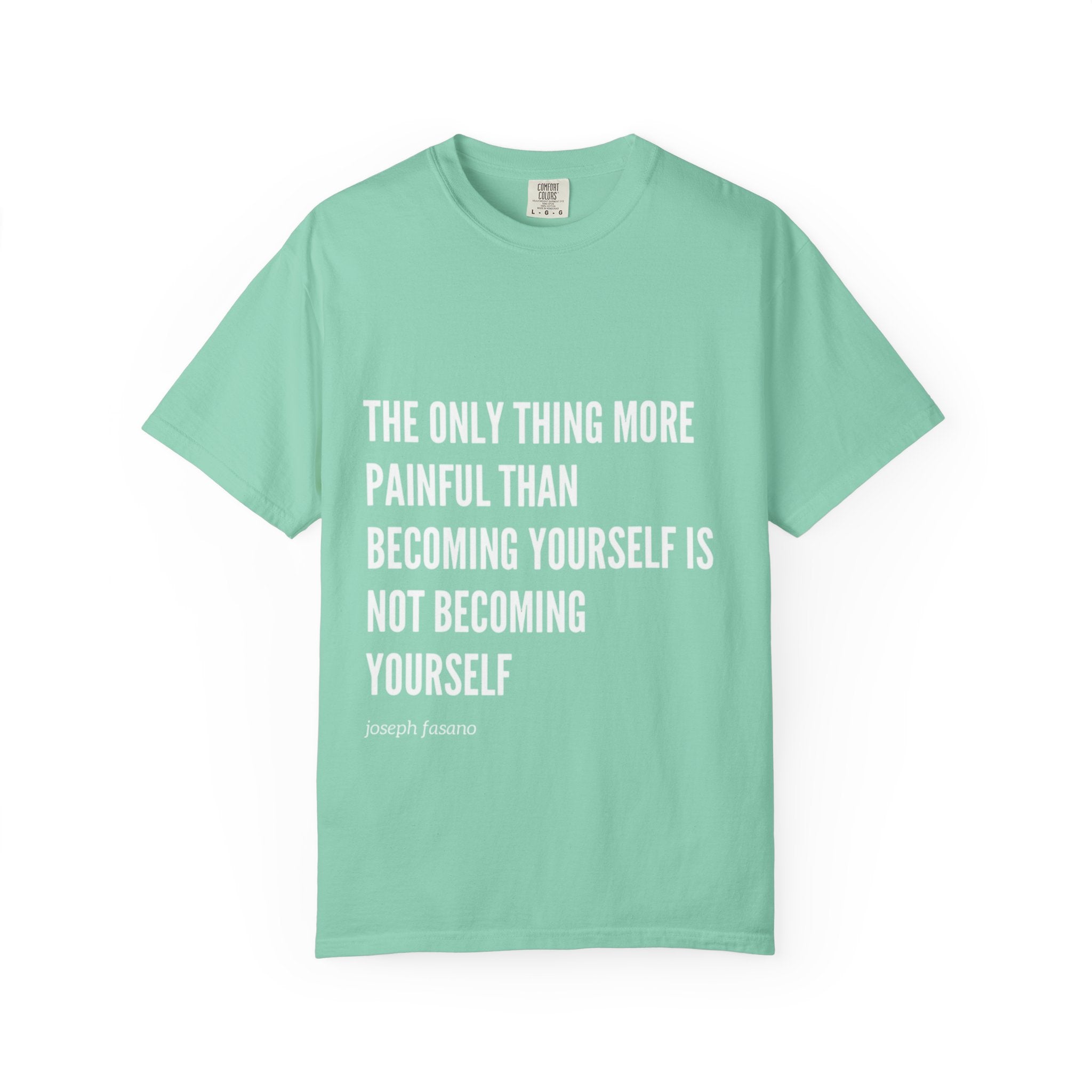 the only thing more painful than becoming yourself is not becoming yourself