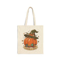 Witch Hat Pumpkin Tote | Fall Pumpkin Illustration, Halloween Autumn Tote