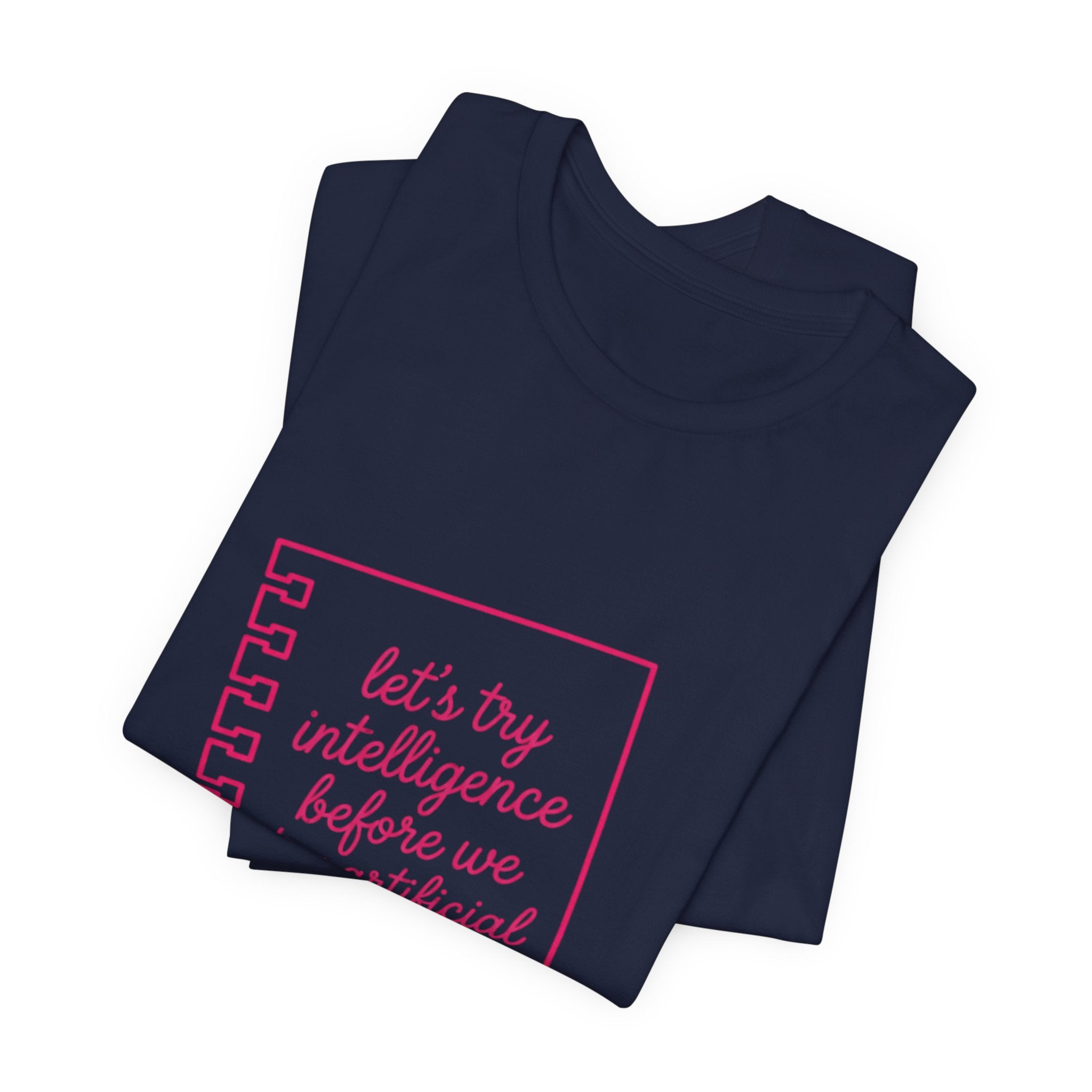 Notebook try intelligence Unisex Jersey Short Sleeve Tee