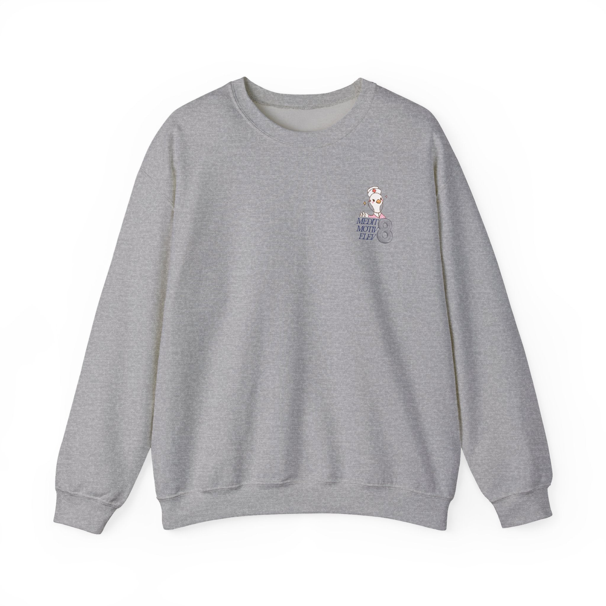 Future Nurse Crewneck Sweatshirt — Cute Pink Nurse Duck Design