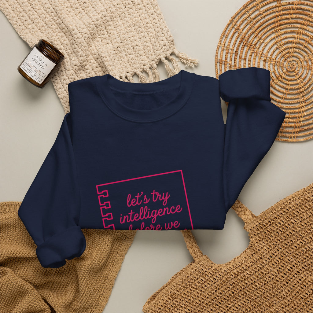Notebook try intelligence Unisex Heavy Blend™ Crewneck Sweatshirt