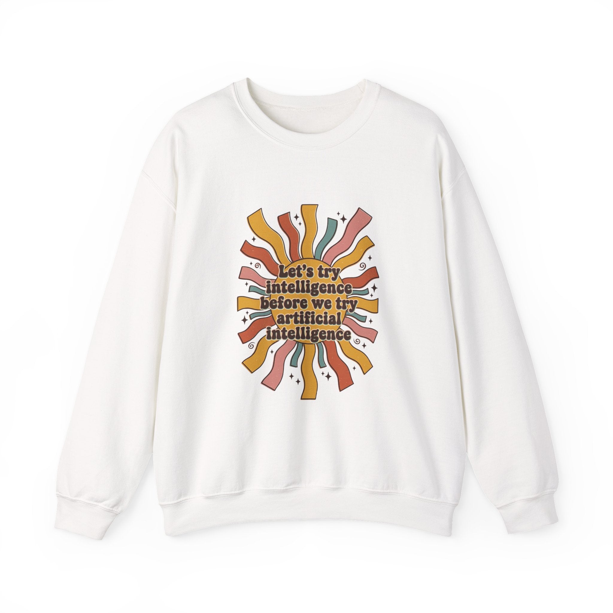 Groovy try intelligence Unisex Heavy Blend™ Crewneck Sweatshirt