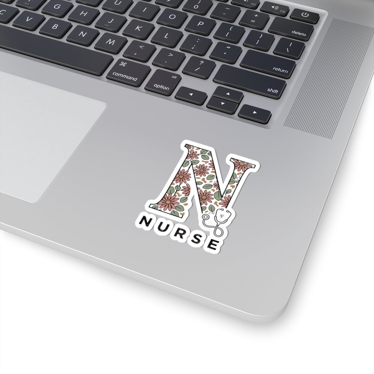 Floral N Nurse Sticker | Kiss-Cut, Retro Floral, Easy Tiger, Nurse Decal