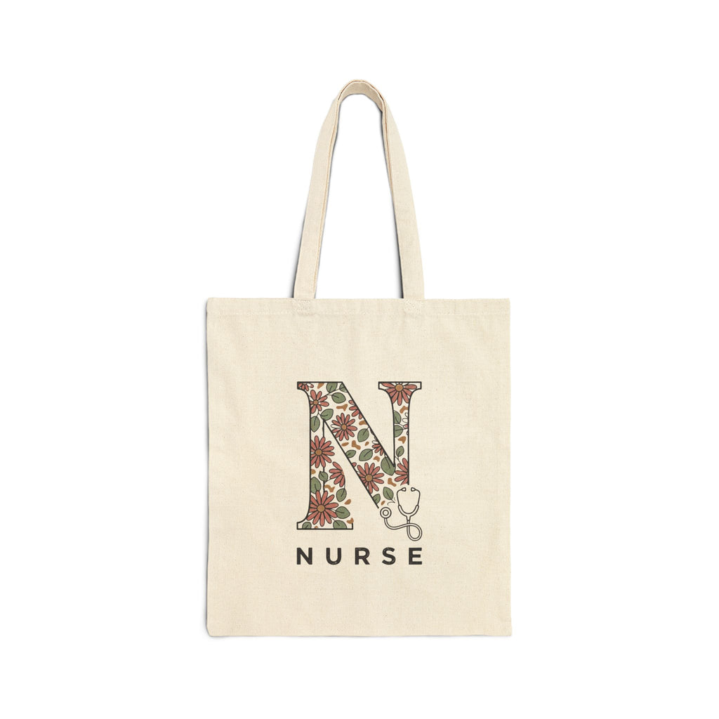 Floral N Nurse Tote | Retro Vacation, Playful Animal Graphics