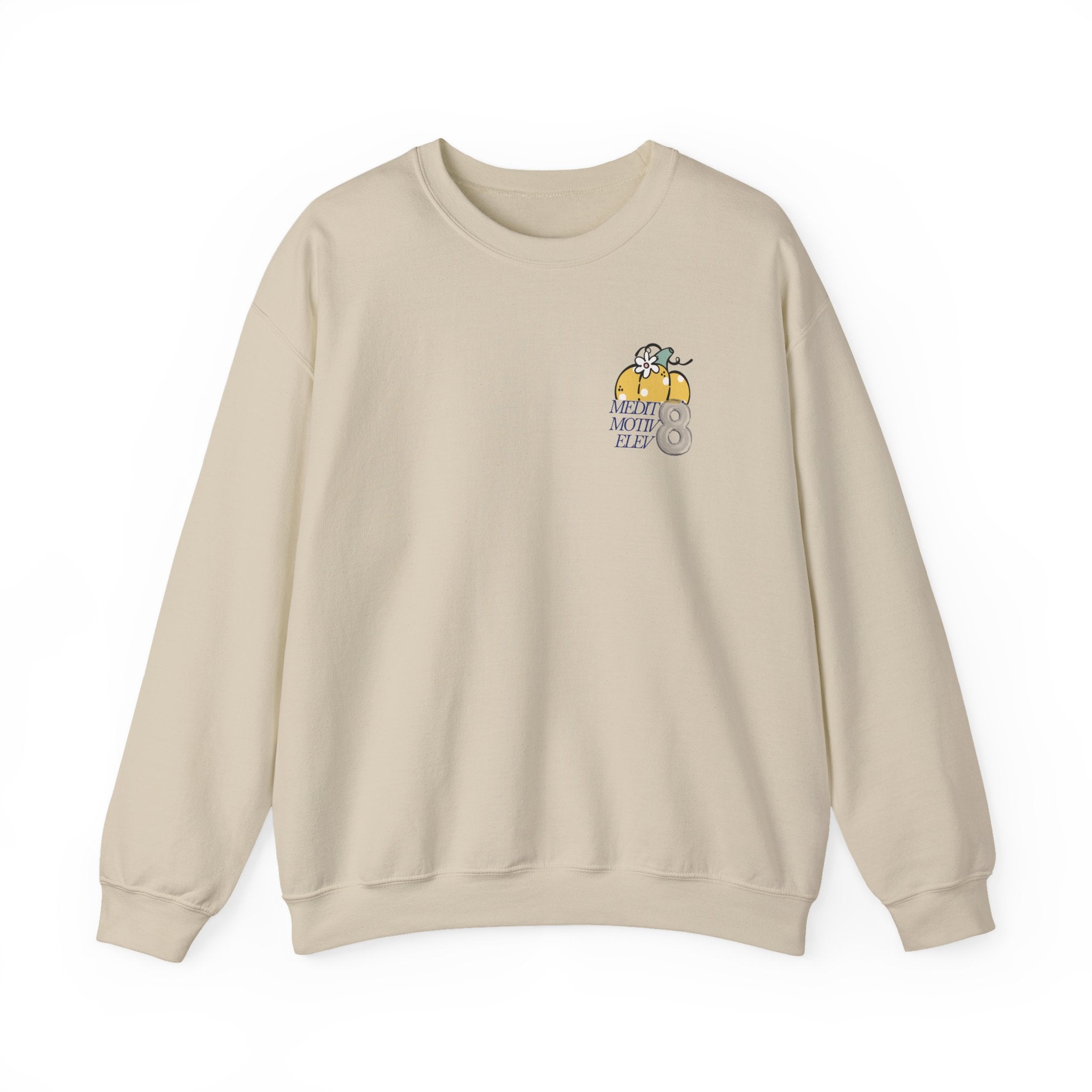 Hello Pumpkin Crewneck Sweatshirt — Cute Stacked Pumpkins Fall Sweater