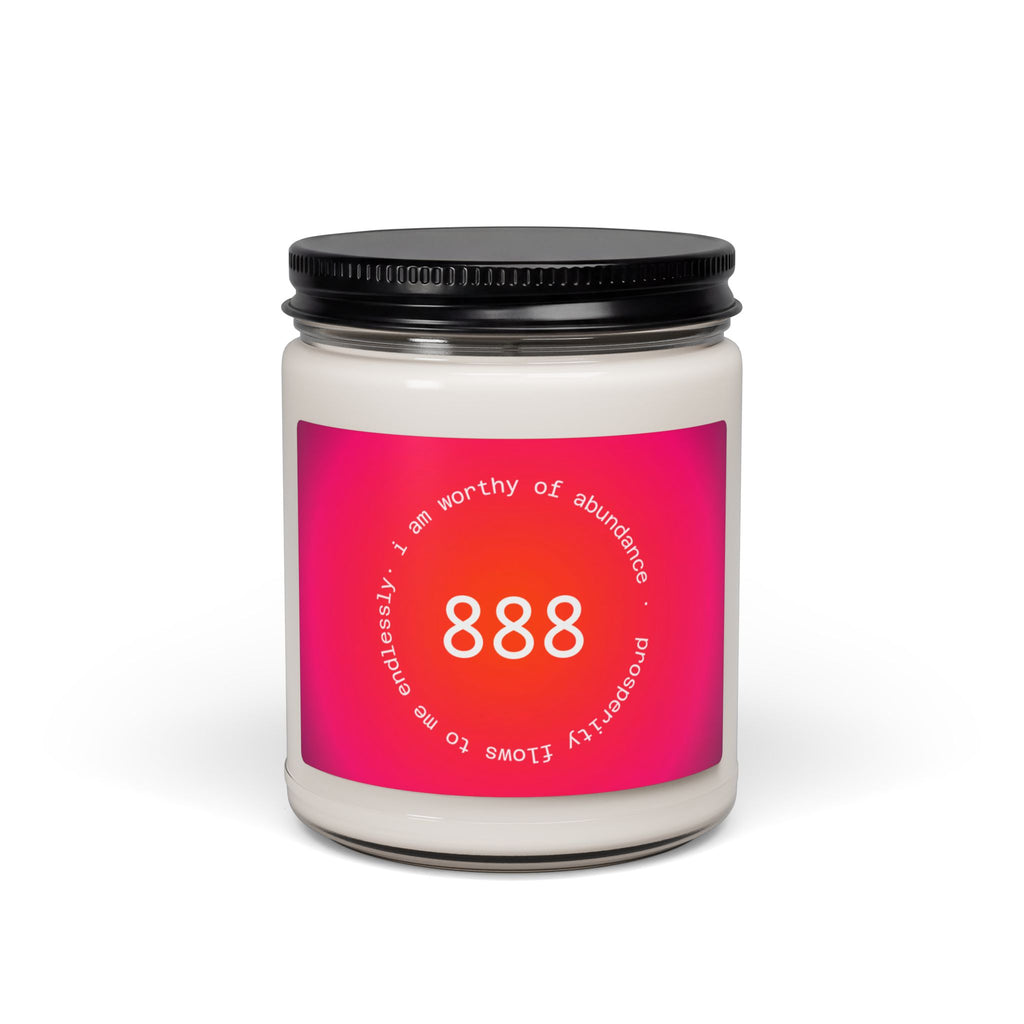 888 Abundance Soy Candle — 9oz Scented Affirmation Candle