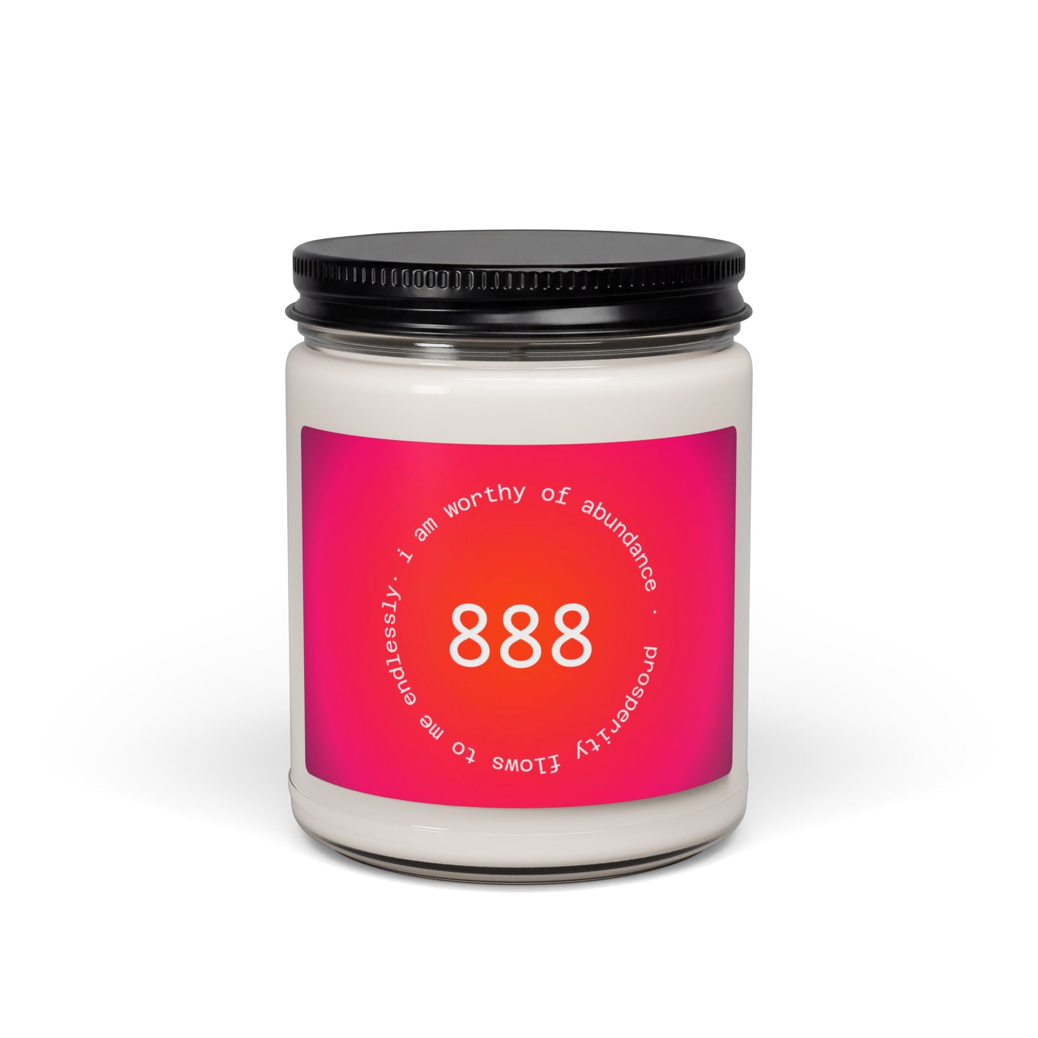 888 Abundance Soy Candle — 9oz Scented Affirmation Candle