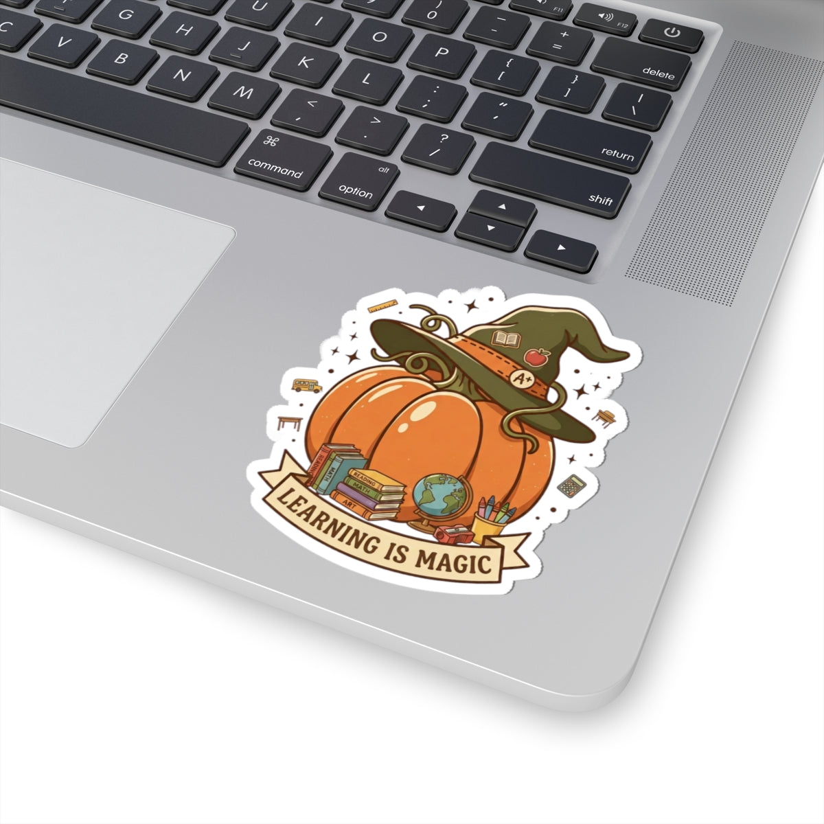 Learning Is Magic Pumpkin Sticker | Teacher Fall Halloween Autumn