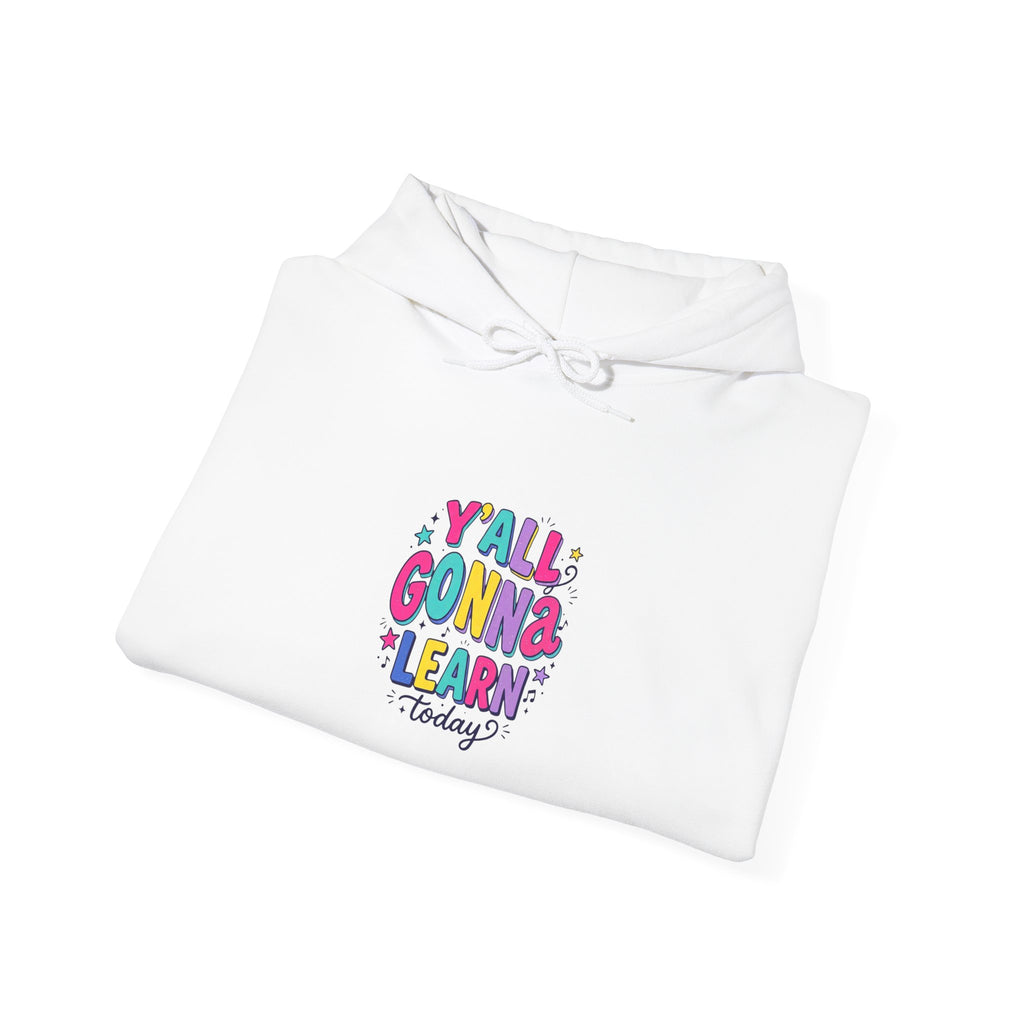 Y'all Gonna Learn hoodie | Christian rainbow scripture quote, playful faith sweatshirt