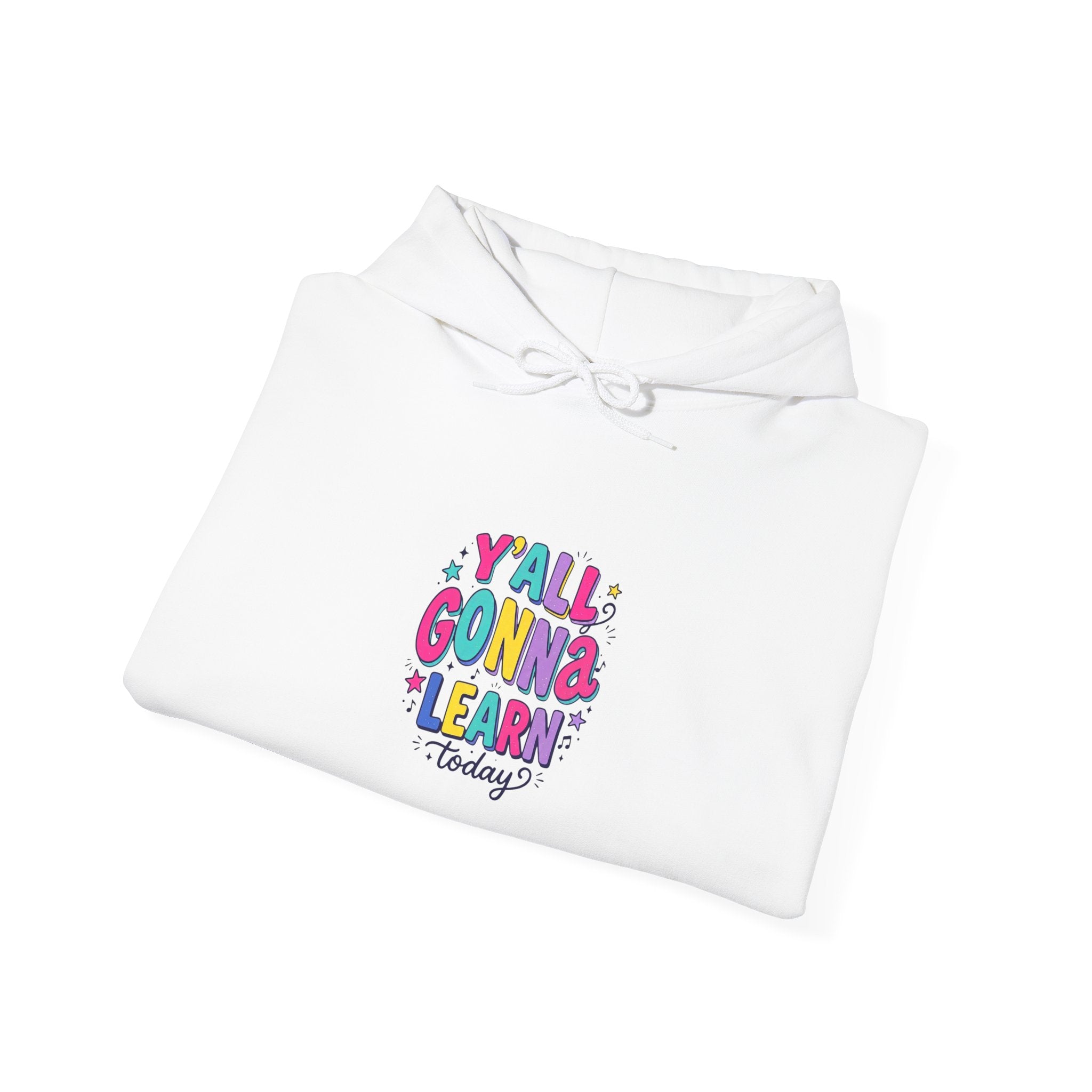 Y'all Gonna Learn hoodie | Christian rainbow scripture quote, playful faith sweatshirt