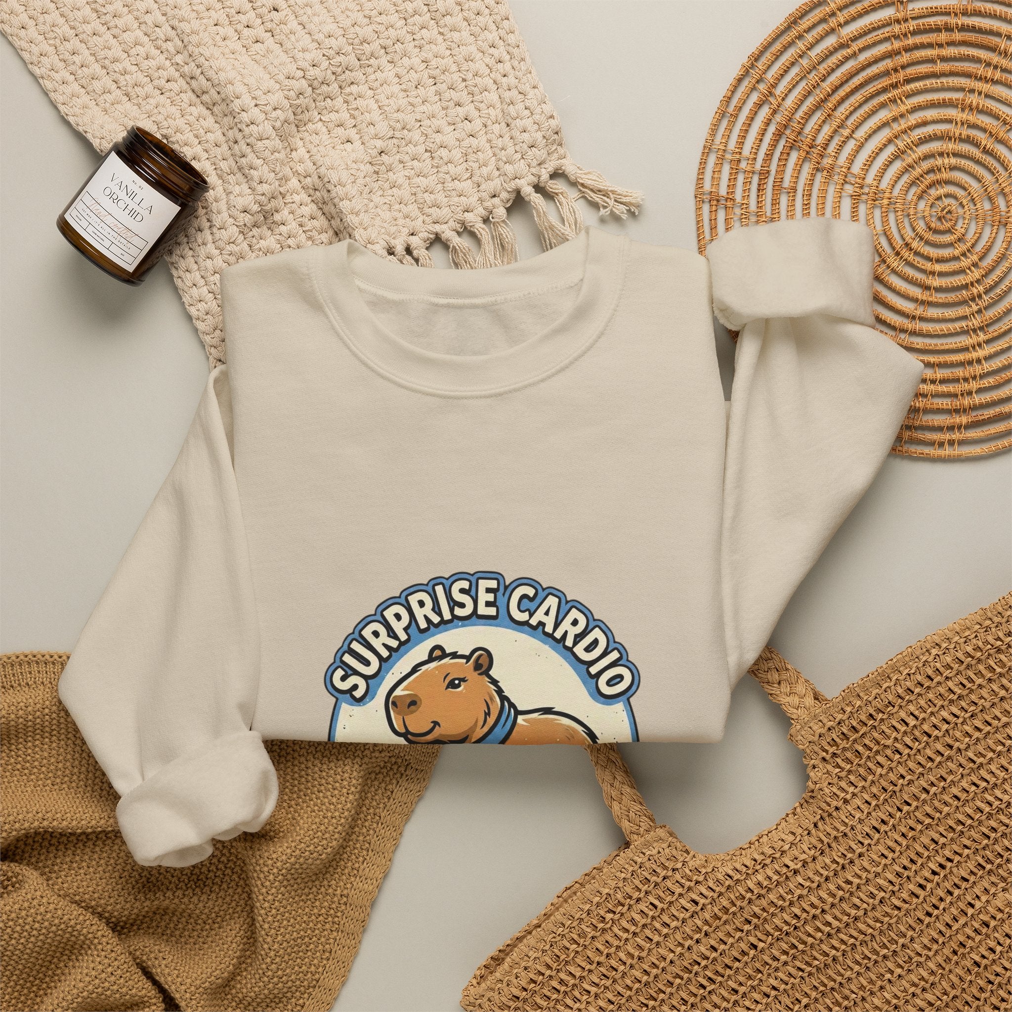 Surprise Cardio Dog Crewneck Sweatshirt | Soccer Fan Match-Day Colors