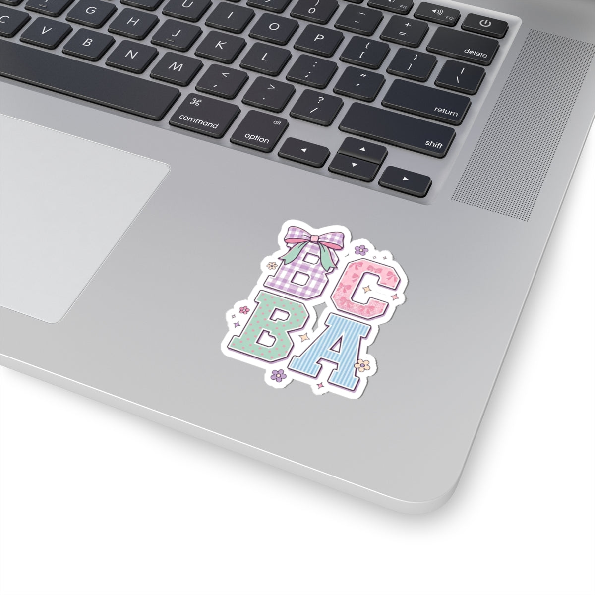 "BCBA" Pastel Letters Sticker | Cute Pastel BCBA Sticker Gift for Behavior Analysts