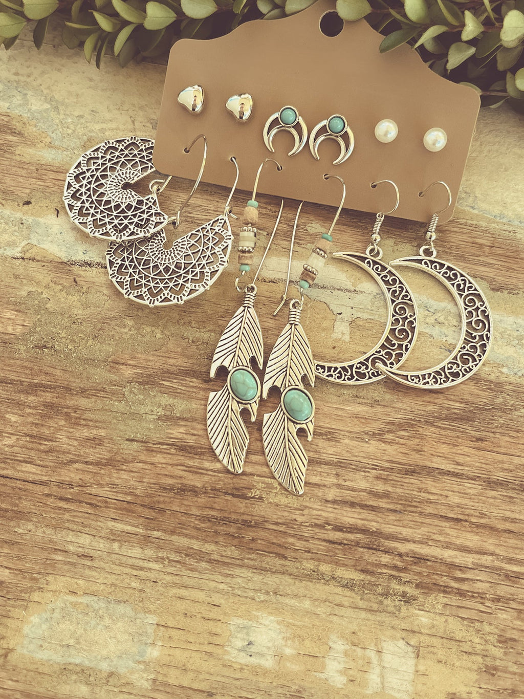 Beautiful Bohemian Earring Set - Set of 6