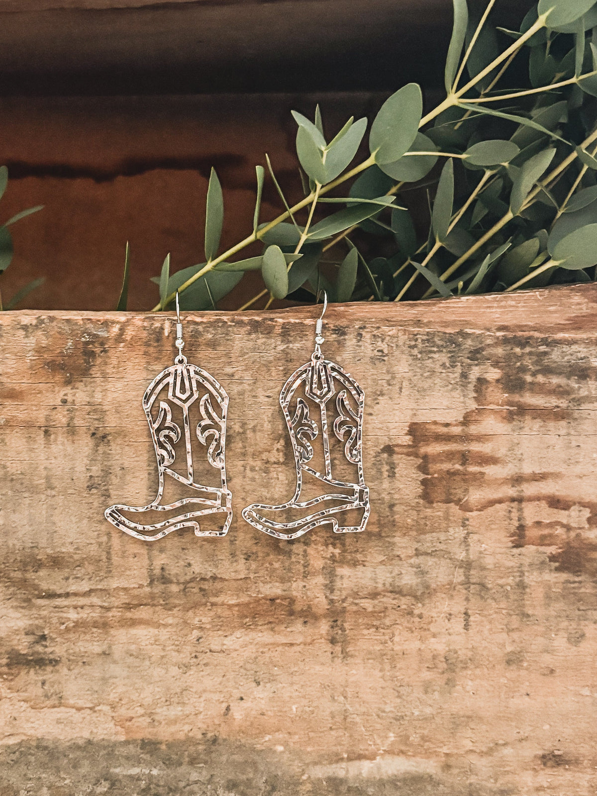 Beautiful Cowboy Boot Earrings - Gold or Silver
